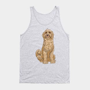 Labradoodle cartoon drawing Tank Top